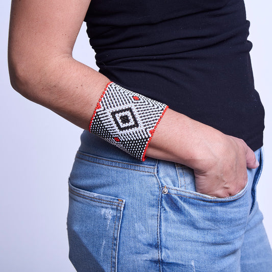 Pulseira de Miçanga fio Elástico Povo Kamayurá
