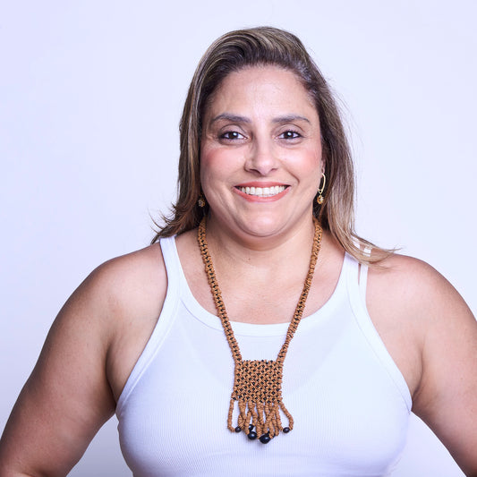 Colar Indígena de Sementes Povo Apiaká
