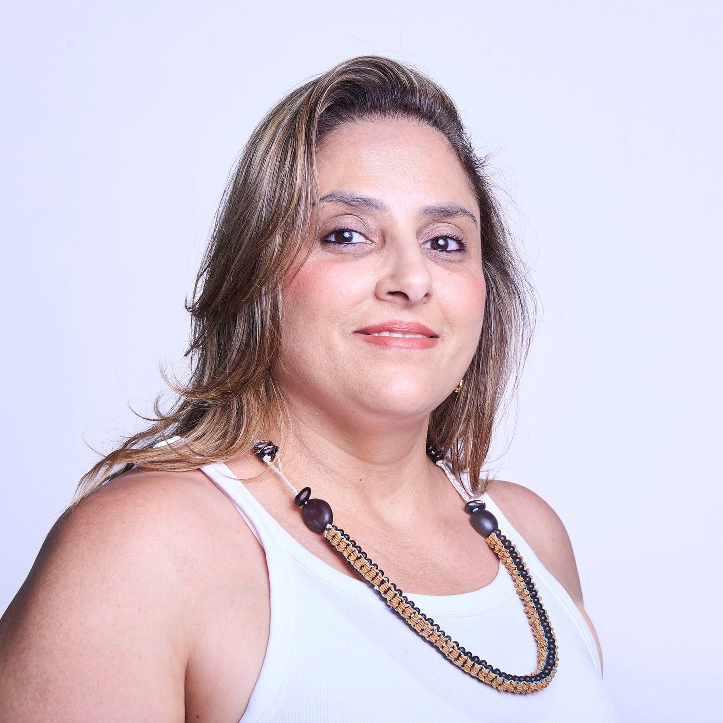 Colar Indígena de Sementes Povo Apiaká