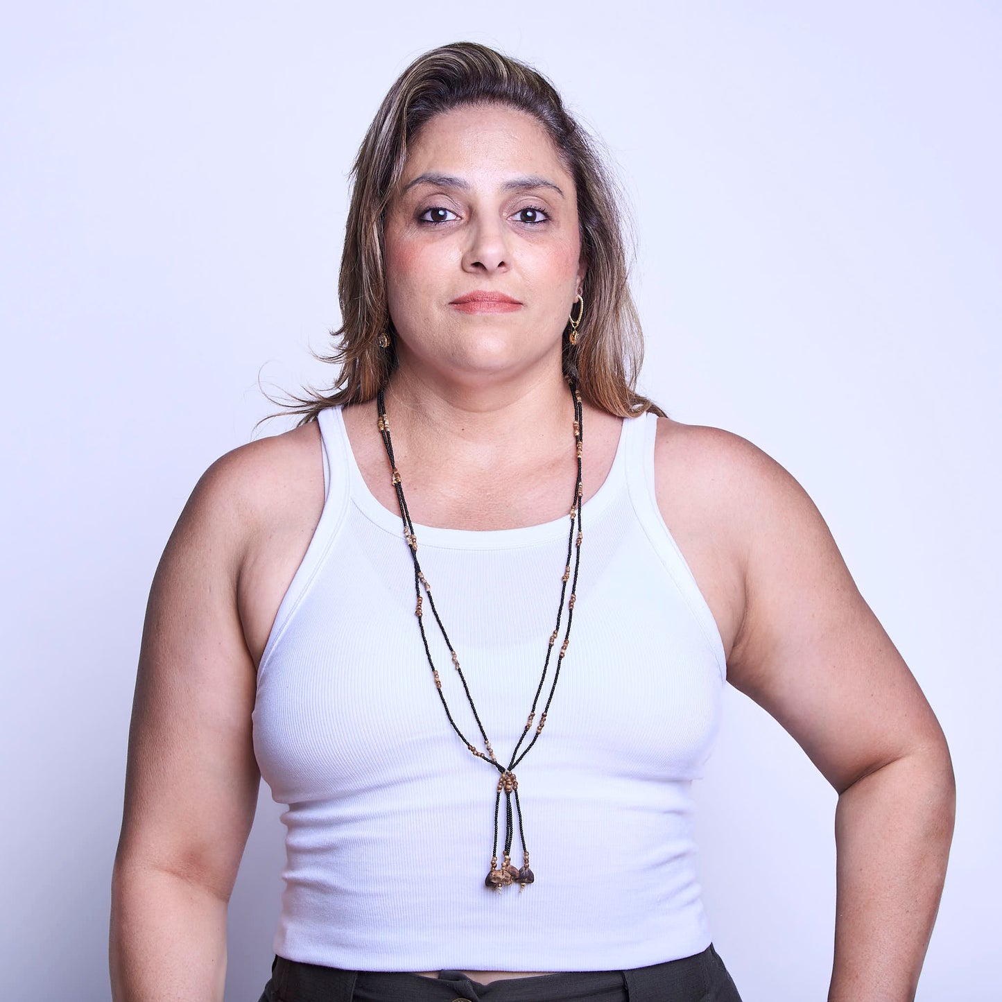 Colar de Sementes Krahô Indígena
