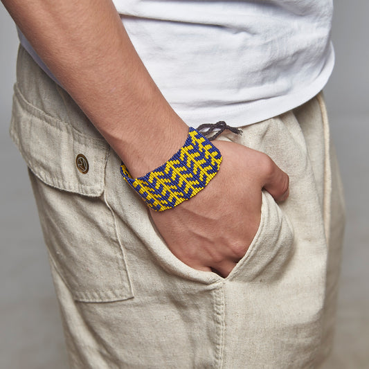Pulseira Indígena de Miçanga Kayapó