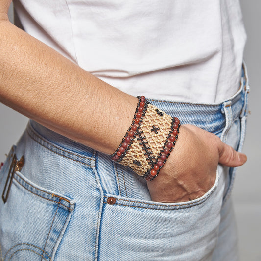 Pulseira de Sementes Povo Indígena Krahô