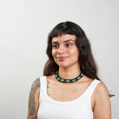 Colar Indígena de Miçanga Kayapó