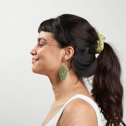 Brinco Artesanal de Miçanga Povo Kayapó