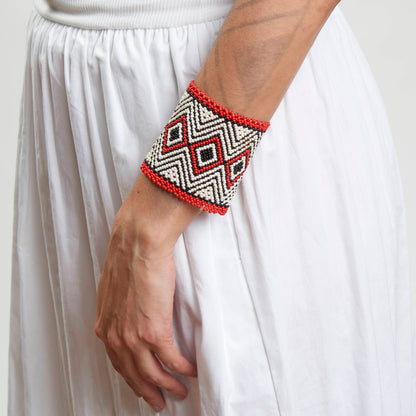 Pulseira de Miçanga fio Elástico Povo Kamayurá