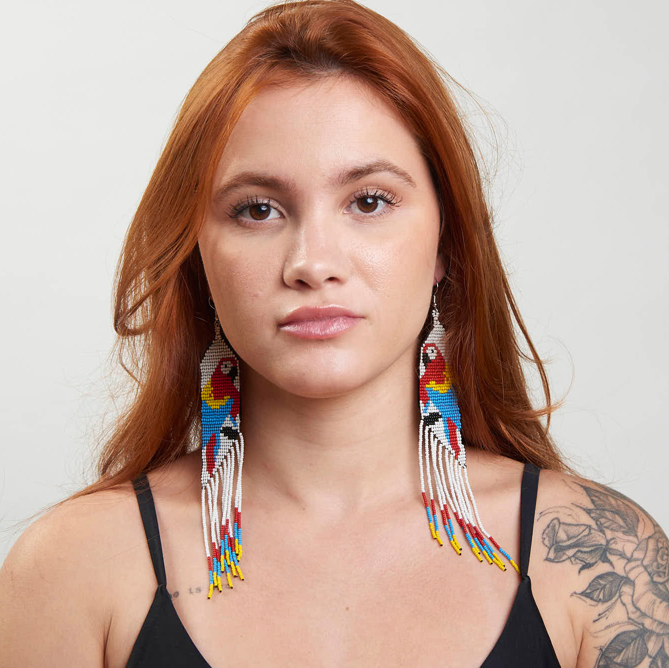 Brinco Artesanal de Miçanga Povo Kanela