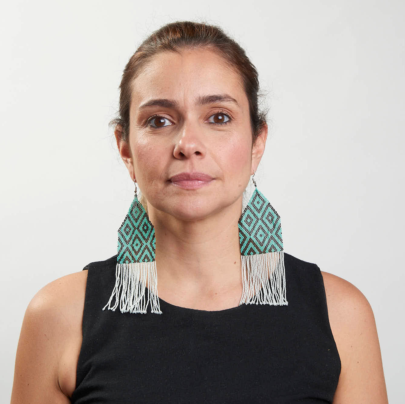 Brinco Artesanal de Miçanga Povo Kayapó