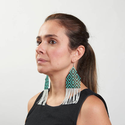 Brinco Artesanal de Miçanga Povo Kayapó