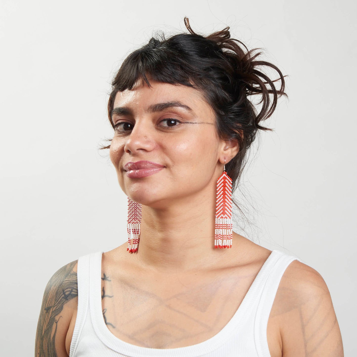 Brinco Artesanal de Miçanga Povo Kayapó