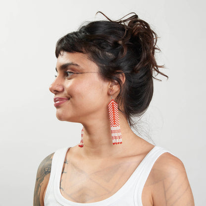 Brinco Artesanal de Miçanga Povo Kayapó