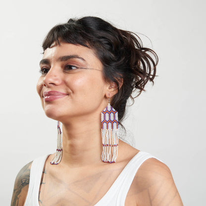 Brinco Artesanal de Miçanga Povo Kayapó