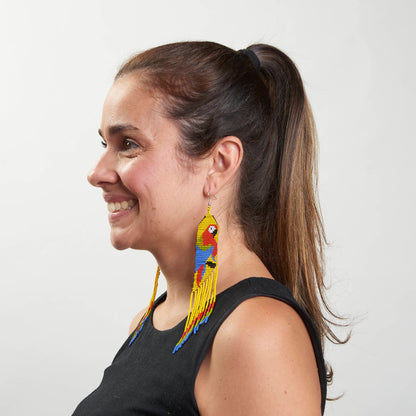 Brinco Artesanal de Miçanga Povo Kanela