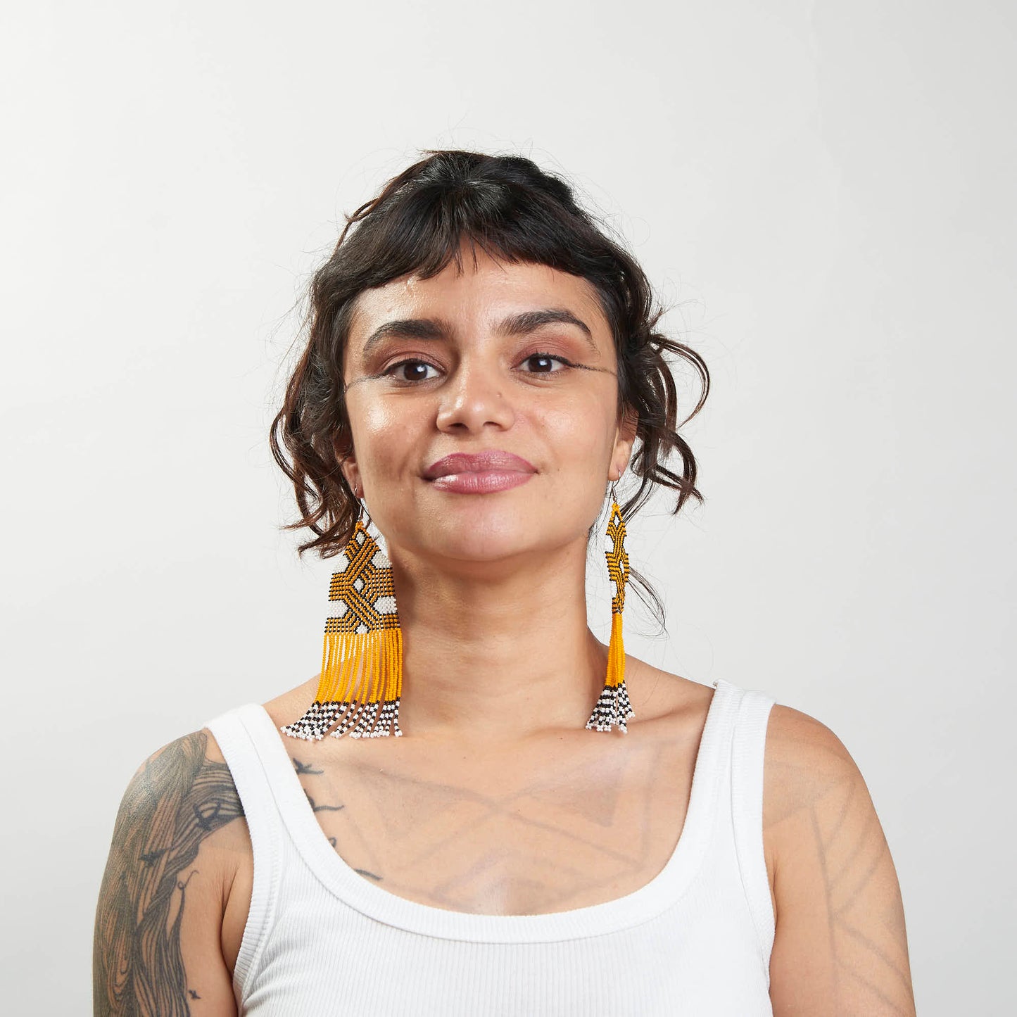 Brinco Artesanal de Miçanga Povo Kayapó