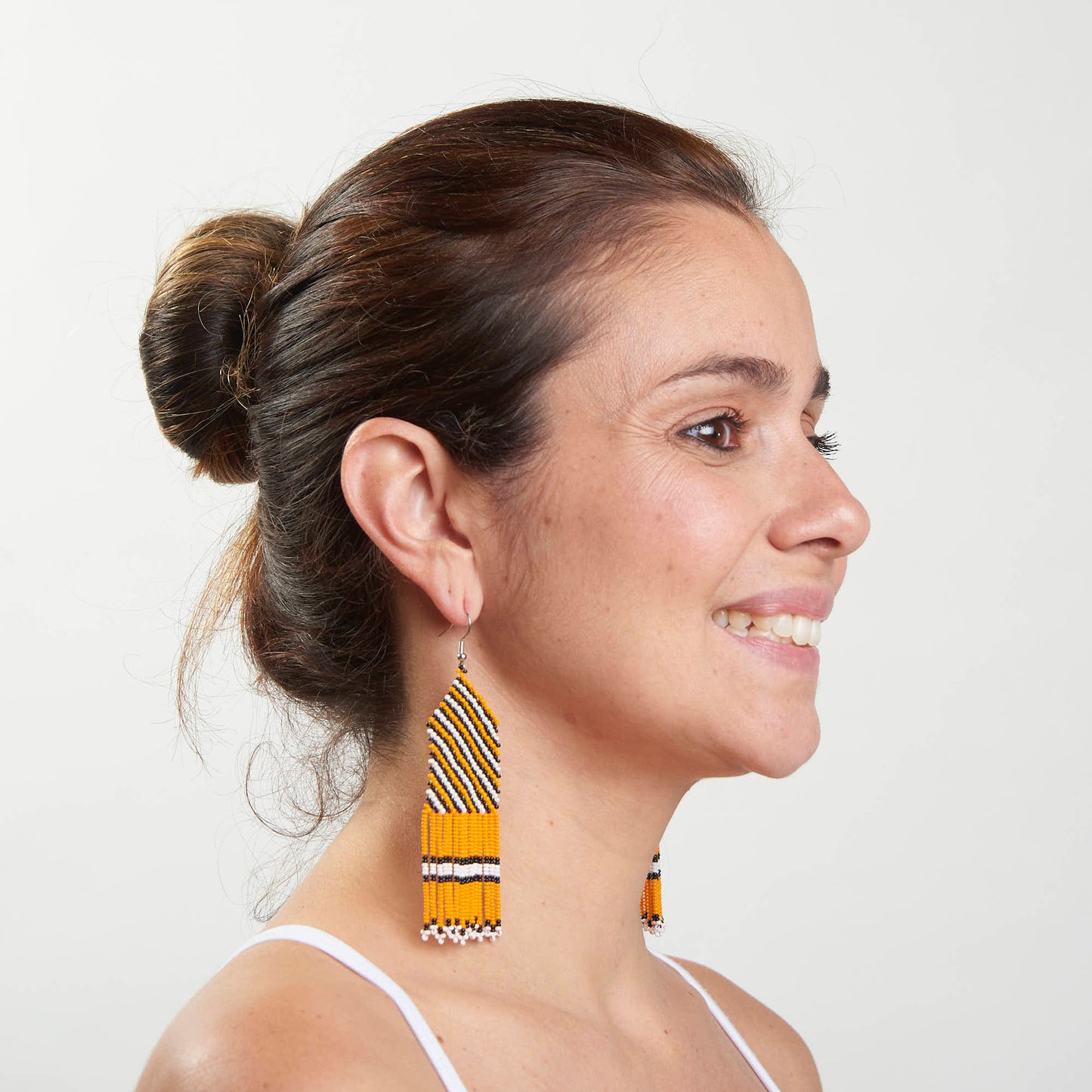 Brinco Artesanal de Miçanga Povo Kayapó