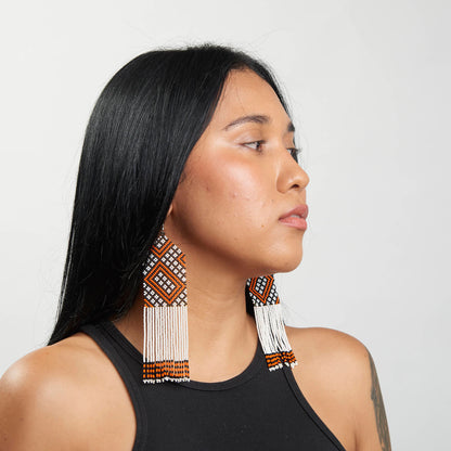 Brinco Artesanal de Miçanga Povo Kayapó