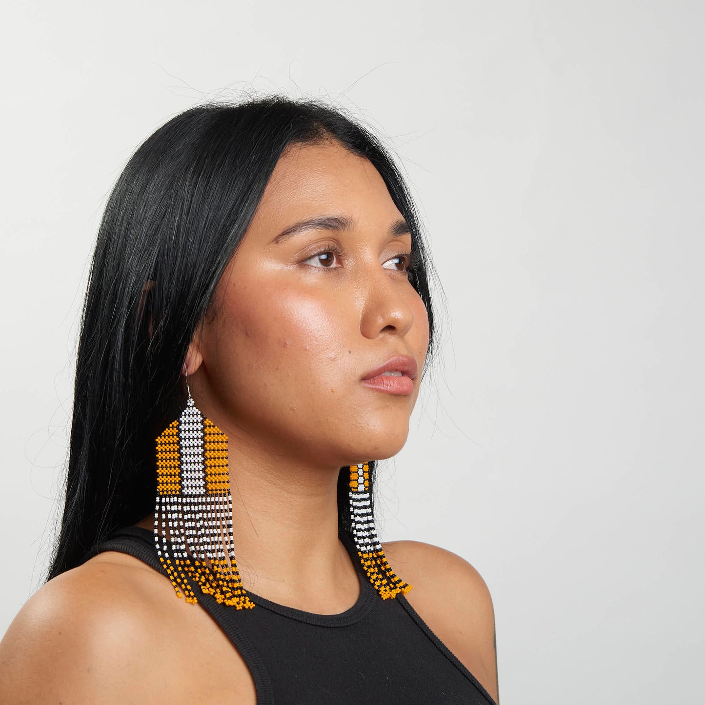 Brinco Artesanal de Miçanga Povo Kayapó