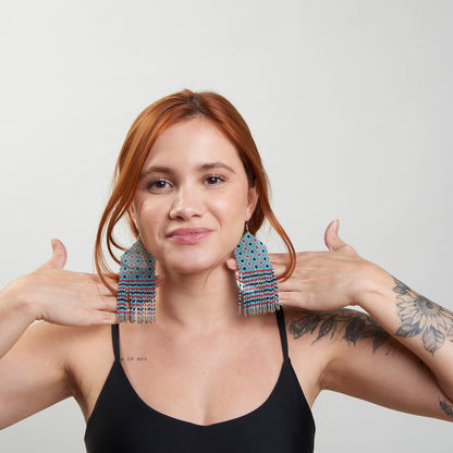 Brinco Artesanal de Miçanga Povo Kayapó