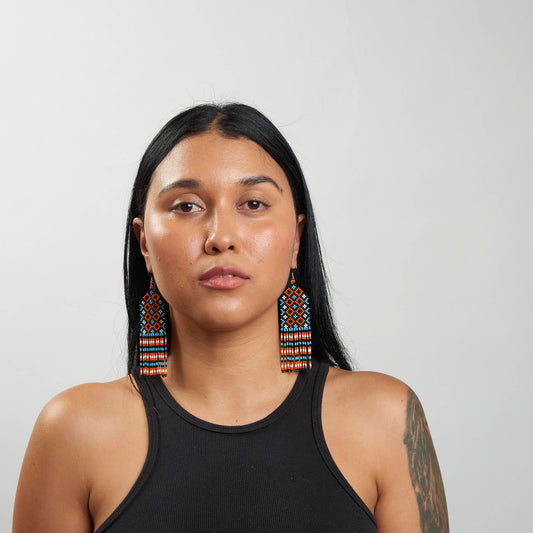 Brinco Artesanal de Miçanga Povo Kayapó