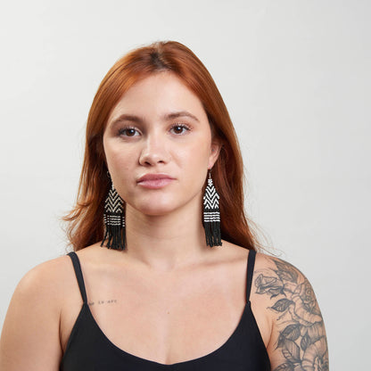 Brinco Artesanal de Miçanga Povo Kayapó