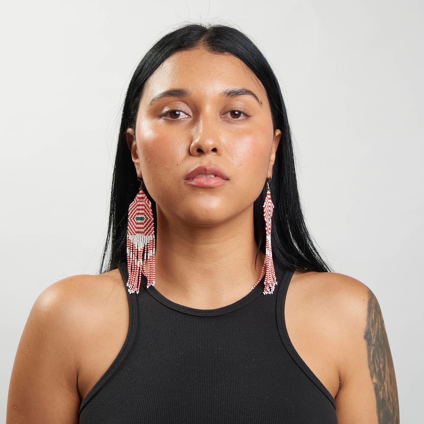 Brinco Artesanal de Miçanga Povo Kayapó