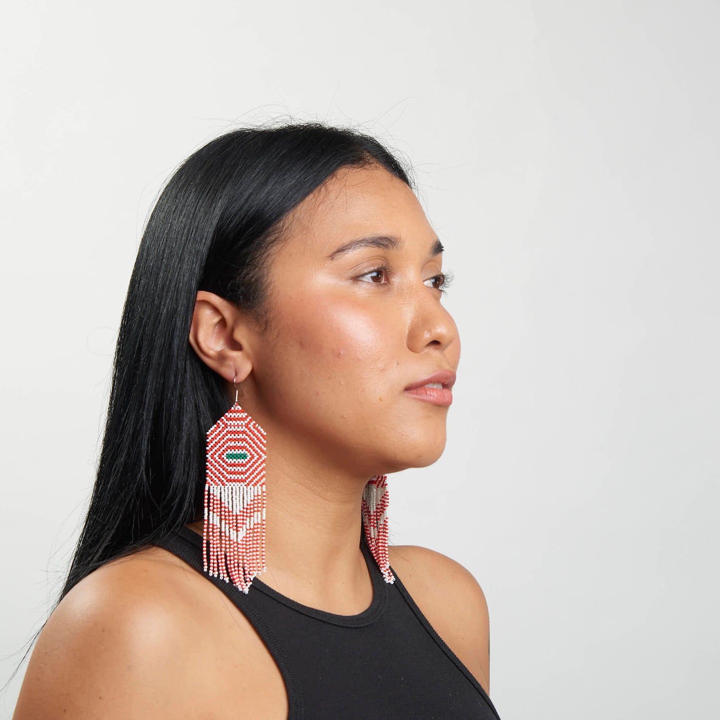 Brinco Artesanal de Miçanga Povo Kayapó