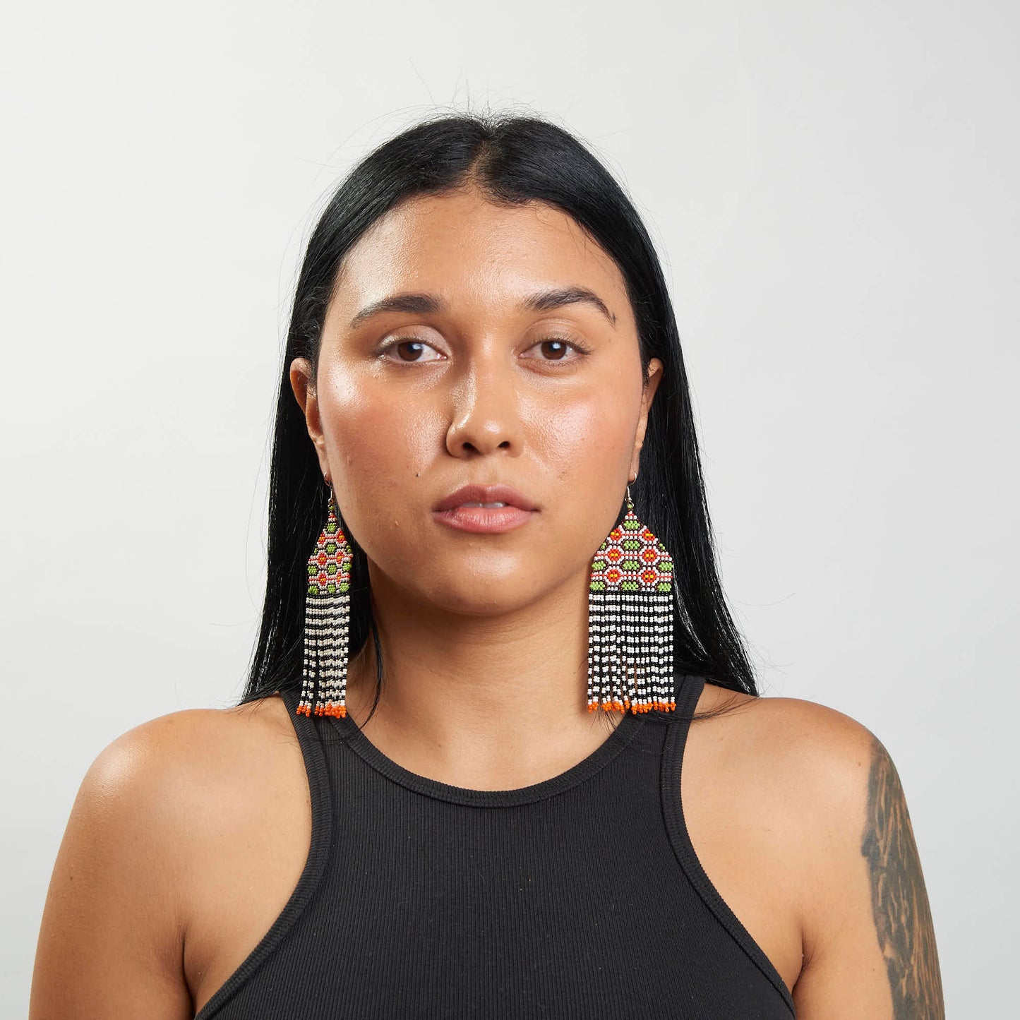 Brinco Artesanal de Miçanga Povo Kayapó