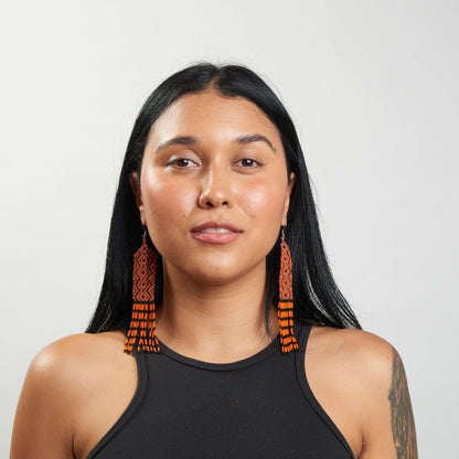 Brinco Artesanal de Miçanga Povo Kayapó