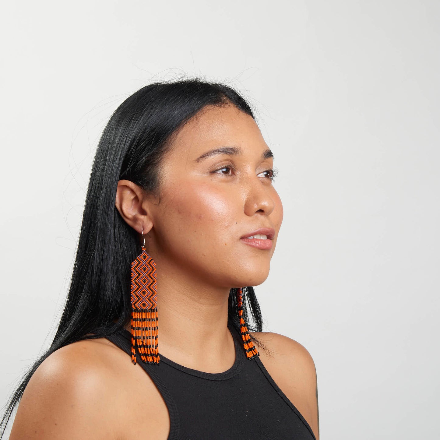 Brinco Artesanal de Miçanga Povo Kayapó