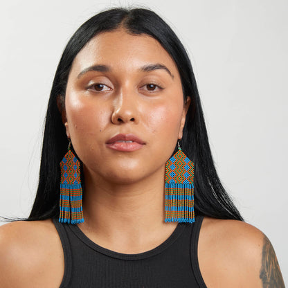 Brinco Artesanal de Miçanga Povo Kayapó