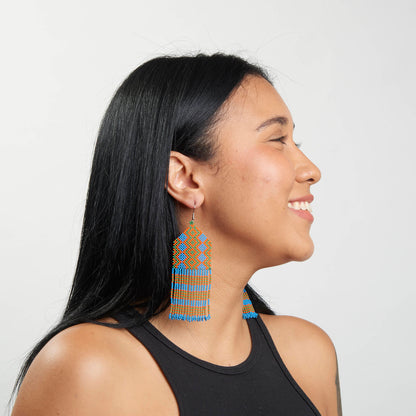 Brinco Artesanal de Miçanga Povo Kayapó