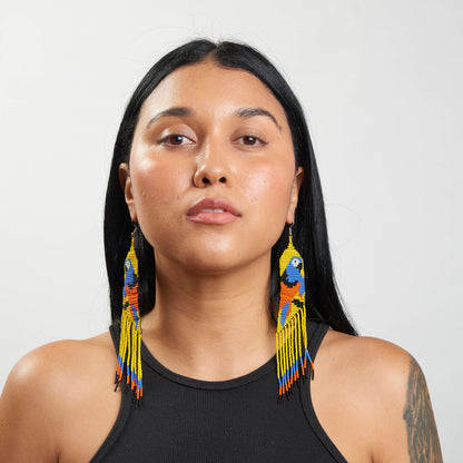 Brinco Artesanal de Miçanga Povo Kanela