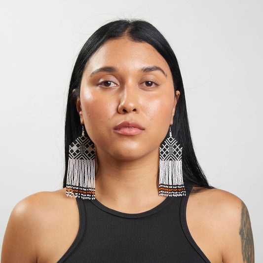 Brinco Artesanal de Miçanga Povo Kayapó