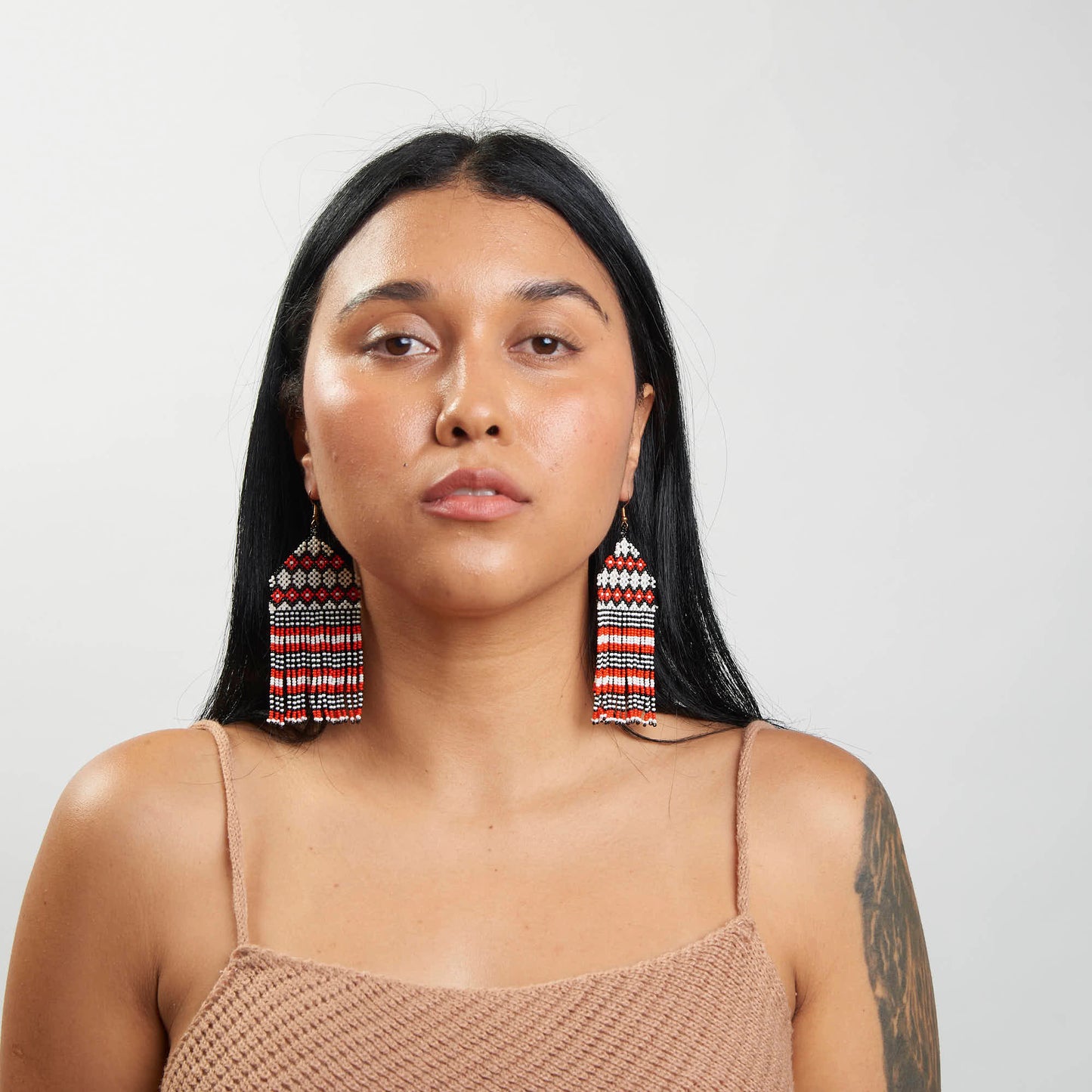 Brinco Artesanal de Miçanga Povo Kayapó