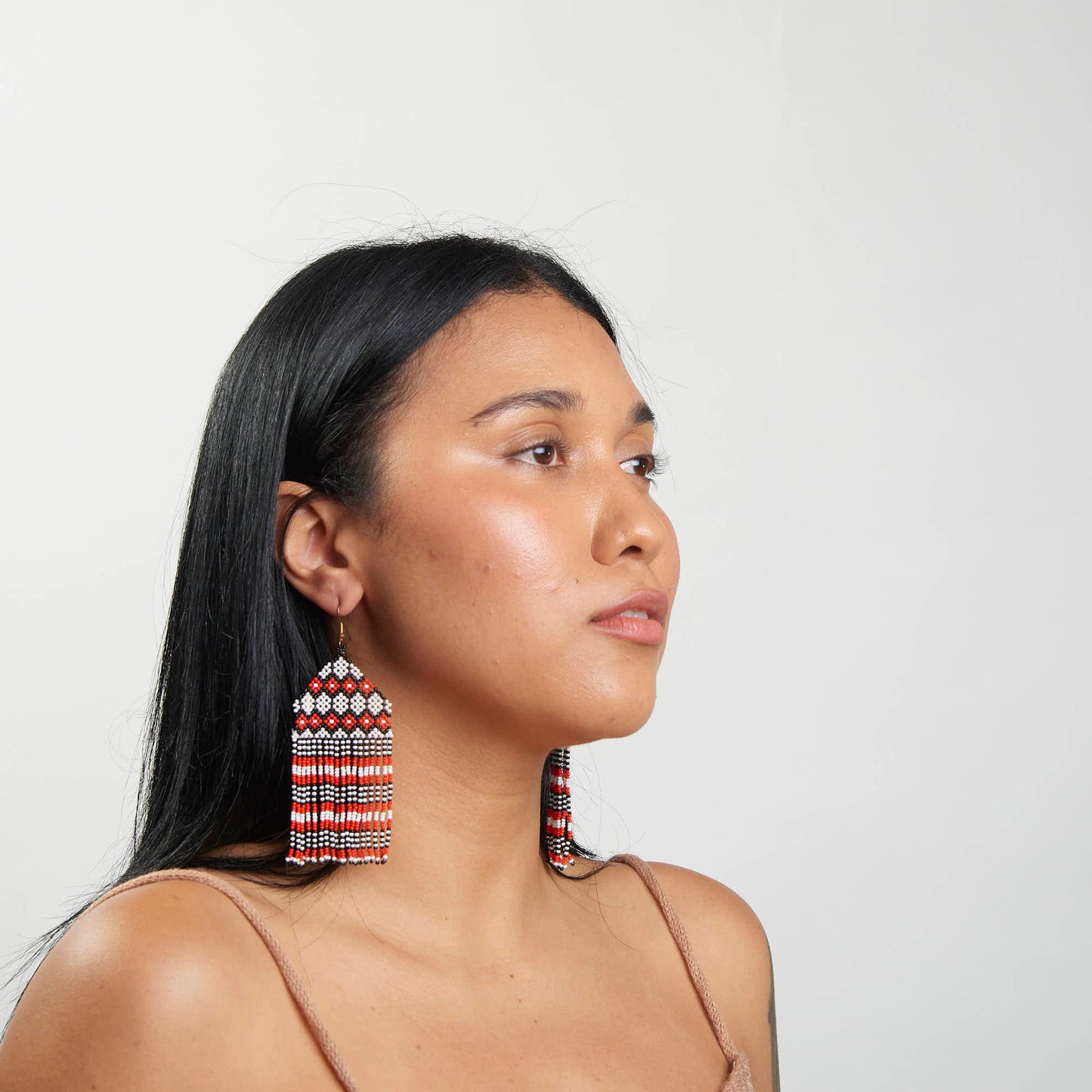 Brinco Artesanal de Miçanga Povo Kayapó