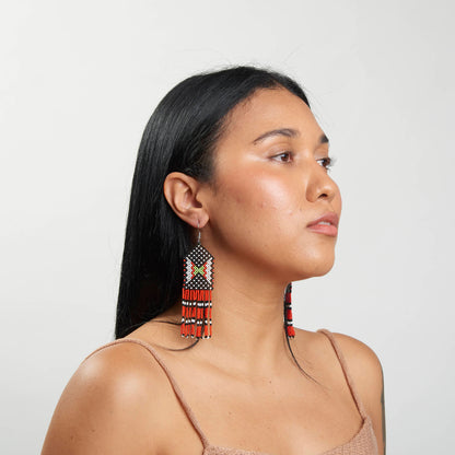 Brinco Artesanal de Miçanga Povo Kayapó