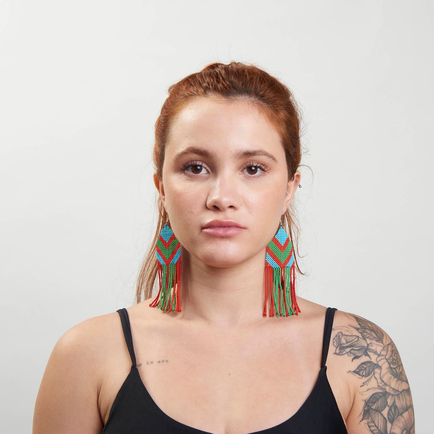 Brinco Artesanal de Miçanga Povo Kayapó