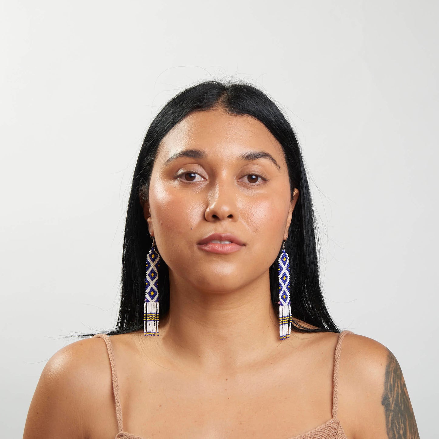 Brinco Artesanal de Miçanga Povo Kayapó