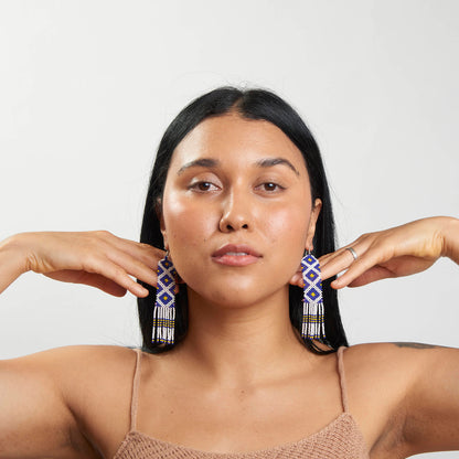 Brinco Artesanal de Miçanga Povo Kayapó