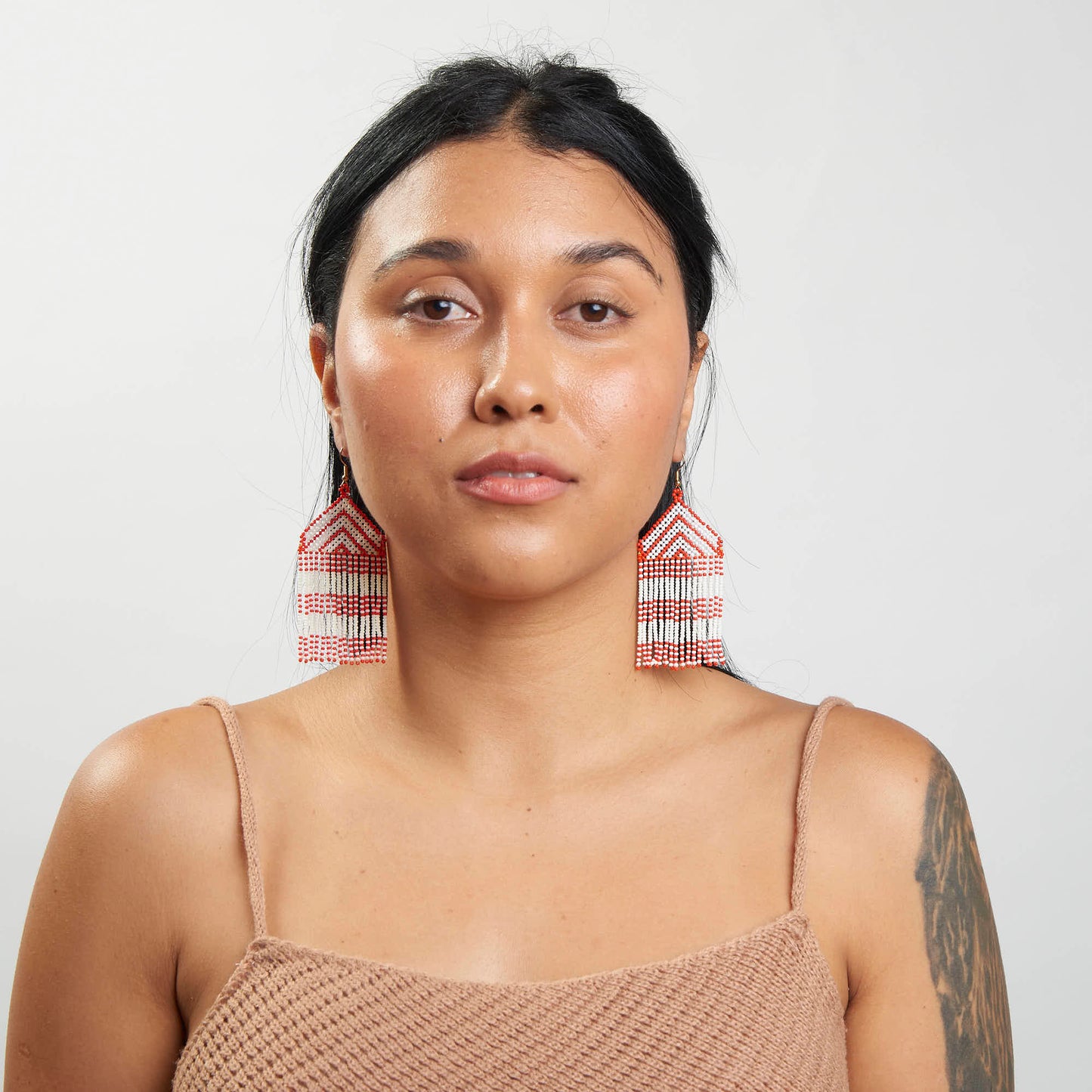 Brinco Artesanal de Miçanga Povo Kayapó