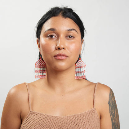 Brinco Artesanal de Miçanga Povo Kayapó