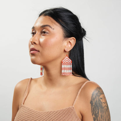 Brinco Artesanal de Miçanga Povo Kayapó