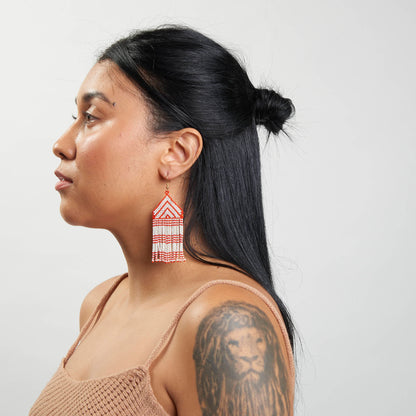 Brinco Artesanal de Miçanga Povo Kayapó