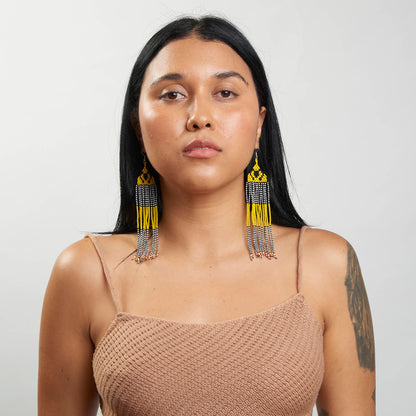 Brinco Artesanal de Miçanga Povo Kanela