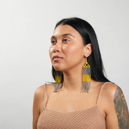 Brinco Artesanal de Miçanga Povo Kanela