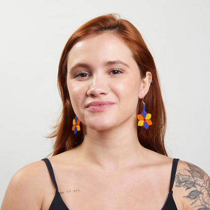 Brinco Artesanal de Miçanga Povo Kanela