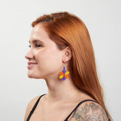 Brinco Artesanal de Miçanga Povo Kanela