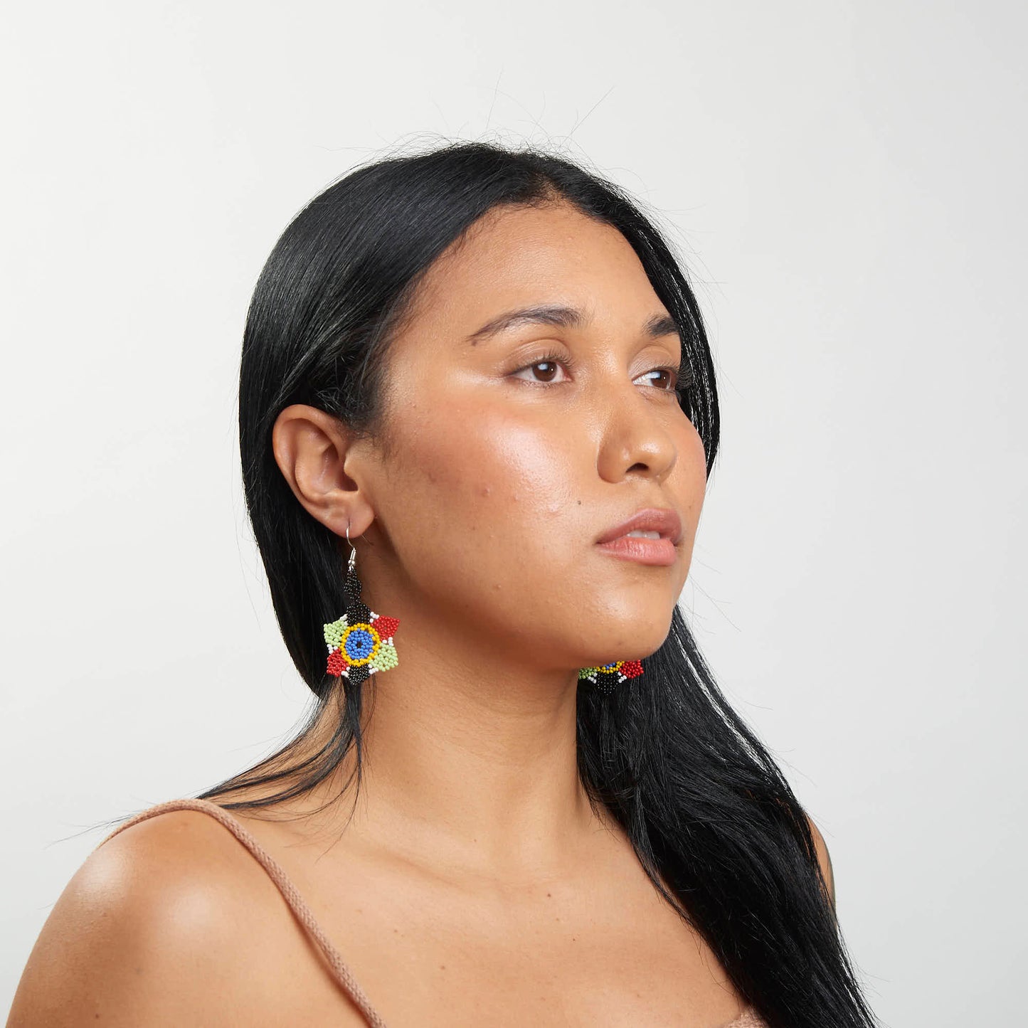 Brinco Artesanal de Miçanga Povo Kanela