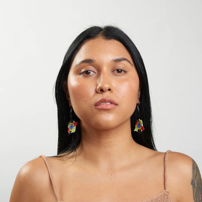 Brinco Artesanal de Miçanga Povo Kanela
