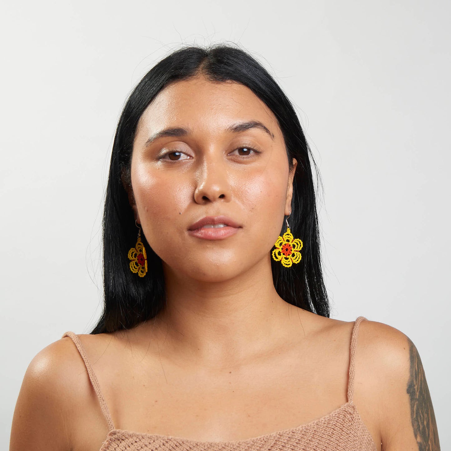 Brinco Artesanal de Miçanga Povo Kanela