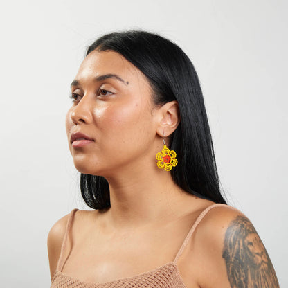 Brinco Artesanal de Miçanga Povo Kanela